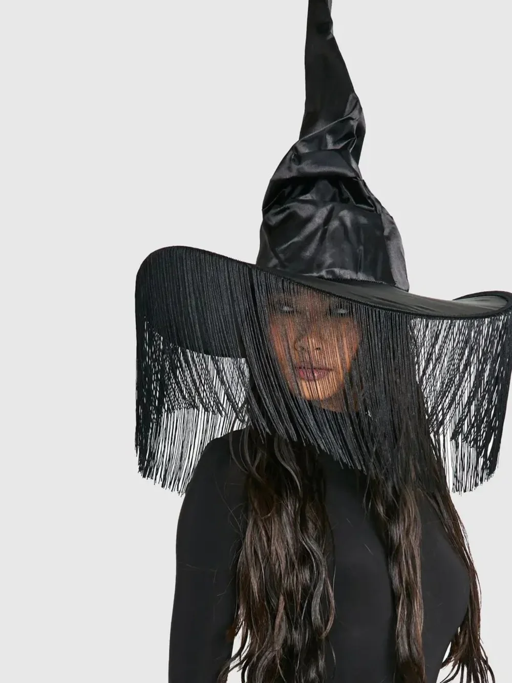 Halloween Fringe Detail Witches Hat